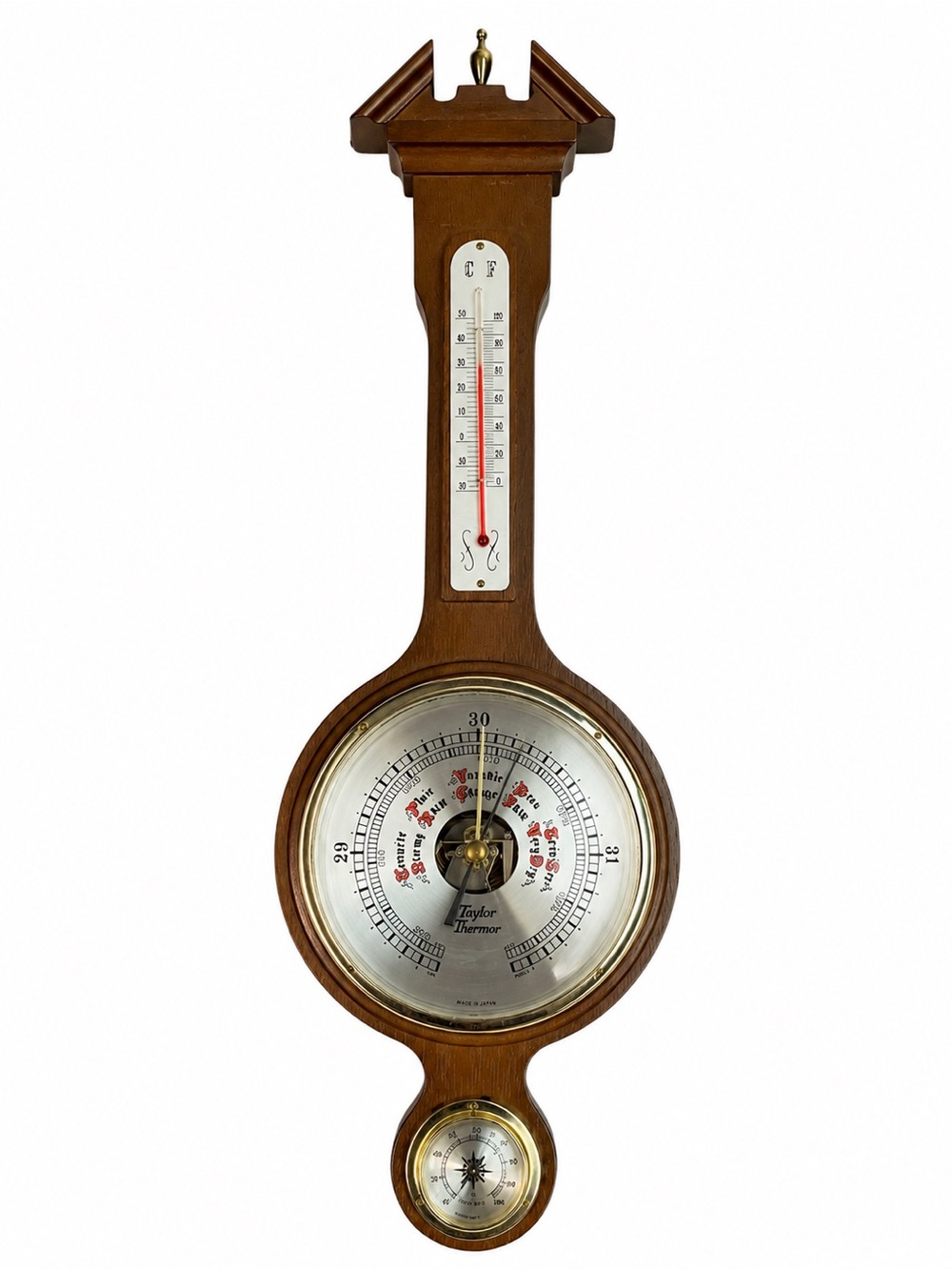 Vintage Taylor Thermor Weather Station Barometer Thermometer Hygrometer